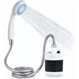 Banyo Keyfi için Taşınır Pompalı Şarjlı Duş Seti