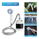Banyo Keyfi için Taşınır Pompalı Şarjlı Duş Seti