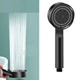 Banyo Keyfi için Tasarruflu 5MOD Masaj Etkili Siyah Duş Başlığı