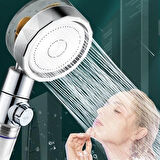 Banyo Keyfi için Turbo Pervane Filtreli Tasarruflu 360 Dönen Tazyikli Duş Başlığı