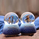 Büro Ev Hediyesi için Pilli Işıklı Dekoratif Kar Küresi