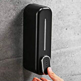 Lavabo Aparatı için 300ML Duvara Monte Siyah Banyo Mutfak Sıvı Sabunluk Dispenser