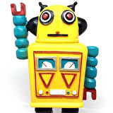 Büro Ev Hediyesi için Nostaljik Sevimli Uzaylı Robot Figür Biblo