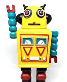 Büro Ev Hediyesi için Nostaljik Sevimli Uzaylı Robot Figür Biblo