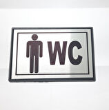 Büro İş Güvenliği için 13x8CM Maksi BAY-BAYAN WC Uyarı Tabelası