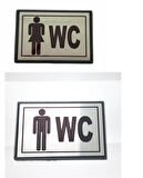 Büro İş Güvenliği için 13x8CM Maksi BAY-BAYAN WC Uyarı Tabelası