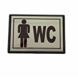 Büro İş Güvenliği için 13x8CM Maksi BAY-BAYAN WC Uyarı Tabelası
