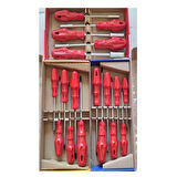 Büro Ev Atölye Hobi Takım Çantası için 18PARÇA Parça Lokma Düz Yıldız Tornavida Seti