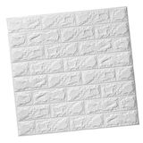 Büro Ev Ofis Dekoru için 38x58CM Yapışkanlı 3D Tuğla Desen Duvar Paneli