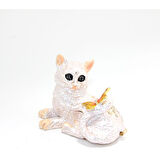 Büro Ev Ofis Dekoru için Lüks Taşlı Tilki Biblosu