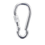 Büro İş Güvenliği için 2ADET 5x50MM Kilitli Galvaniz Çelik Karabina Seti