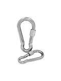 Büro İş Güvenliği için 2ADET 5x50MM Kilitli Galvaniz Çelik Karabina Seti