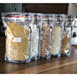 Büro Ev Ofis Mutfağı için Tekli 620ML Kavanoz Görünüml Kilitli Saklama Poşeti