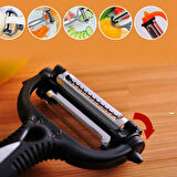 Büro Ev Ofis Mutfağı için 3MOD Tırtıklı Dalgalı Chips Kesen Soyan Döner Başlı Aparat