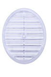 Büro Ev Ofis için 18CM Şeffaf Oval Doğalgaz Havalandırma Cam Menfez Kapağı