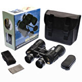 Büro Ev Ofis Kamp Keyfi için 150x150 Çantalı Siyah Kauçuk Kaplama Dürbün Seti