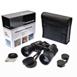 Büro Ev Ofis Kamp Keyfi için 56-1000MT 7X50 Geniş Ön Mercekli Siyah El Dürbünü