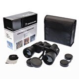Büro Ev Ofis Kamp Keyfi için 56-1000MT 7X50 Siyah Geniş Ön Mercekli El Dürbünü
