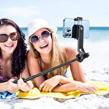 Büro Ev Ofis Telefonu için 2,2MT Uzar Kamera Cihaz Takılır Kumandalı Tripod Selfie Çubuk