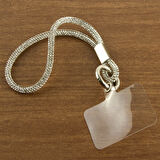 Büro Ev Ofis Personel Telefonu için Silver Taşlı Charm Telefon Bileklik Askısı