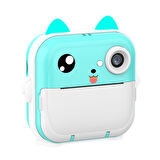 Büro Ev Ofis Hediyesi için Mavi 2INCH HD Anlık Termal Yazıcılı Dijital Şipşak Fotoğraf Makinesi