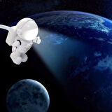 Büro Ev Ofis Hediyesi için 6CM Astronot Model Usb Takılır Okuma Lambası