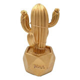 Büro Ev Ofis Yazlık Hediyesi için Dekor Golden Kaktüs Biblo Led Işıklı Masaüstü Gece Lambası
