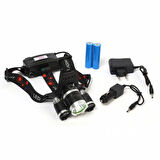 Büro Ev Ofis İş Güvenliği için 5000LM Lamba 3xCree XML-T6 2R5 LED Işıklı Kafa Feneri