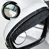 Büro Ev Ofis Arabası için 2ADET Araç Yan Ayna Karbon Fiber Oto Kar Yağmur Korur Kalkanı Visör