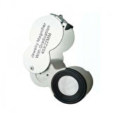 Büro Ev Ofis için 45X Büyütme 22MM Lens Led Işıklı Yalancı Para Kontrol Değerleme Büyüteci