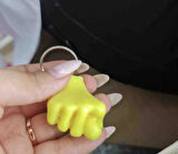 Büro Ev Ofis Hediyesi için Sarı Sevimli Muzip Nah Espirili Anahtarlık