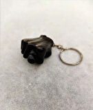 Büro Ev Ofis Hediyesi için Siyah Sevimli Muzip Nah Espirili Anahtarlık