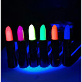 Büro Ev Ofis Etkinik Süsleri için Karanlıkta Parlayan Fosforlu Neon Ruj Seti