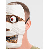 Büro Ev Ofis Etkinlik Gösteri Mumya Kostümü için Sallanan Yaylı Oynar Gözlü Maske