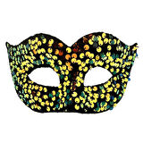 Büro Ev Ofis Etkinlik Gösteri Balo Kostüm Maskesi için Golden Pul Payet İşli Maske