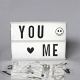 Büro Ev Ofis Hediyesi için A5 Boyut Sinematik Lightbox Dekor Aydınlatma Aksesuarı