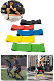 Büro Ev Ofis Egzersiz Spor Keyfi için 5PARÇA Aerobik Fitness Plates Kas Direnç Lastiği Seti