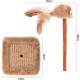 Büro Ev Ofis Evcil Pet Hayvanı için Sesli Kedi Tırmalama Oyun Tahtası