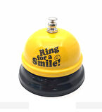 Büro Ev Ofis Hediyesi için Dekoratif Masaüstü Ring For a Smile Bell Boy Çanı