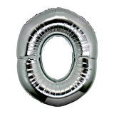 Büro Ev Ofis Etkinliği için 1MT Silver Tarz Folyo Harf Parti Balonu