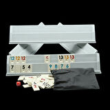 Büro Ev Ofis Yazlık Hediyesi için Maksi Melamin Taşlı Plastik Okey Istakası