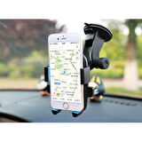 Büro Ev Ofis Arabası için Araç İçi Cam Torpido Vantuzlu Oto Telefon Tutucu