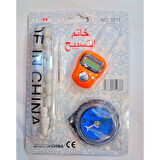 Büro Ev Ofis Hediyesi için Seyahat Tipi Tesbih Kıble Pusulalı Yüzük Zikirmatik Seti