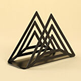 Büro Ev Ofis Mutfak Düzeni için Siyah Metal Peçetelik