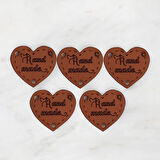 Büro Ev Ofis Hediyesi için 5ADET El Yapımı Şekil Deri Arma