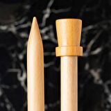 Büro Ev Ofis Hobi Dikiş Atölyesi için 12MM 36CM Ahşap Örgü Şişi