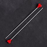 Büro Ev Ofis Hobi Dikiş Atölyesi için 20CM 2MM Klasik Alüminyum Örgü Şişi