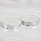 Büro Ev Dekoru için Hediyelik 2PARÇA Beyaz Tealight Mum Seti