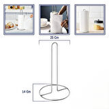 Büro Ev Ofis Mutfak Düzeni için Krom Dik Kağıt Havlu Tutucu Havluluk