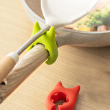 Büro Ev Ofis Mutfağı için Silikon Tava Tencere Kaşık Tutucu Aparat